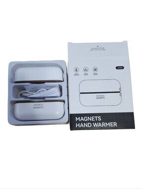 New In Box  Magnets Hand Warmer Three-Speed, Temp. Control, Model A401 White